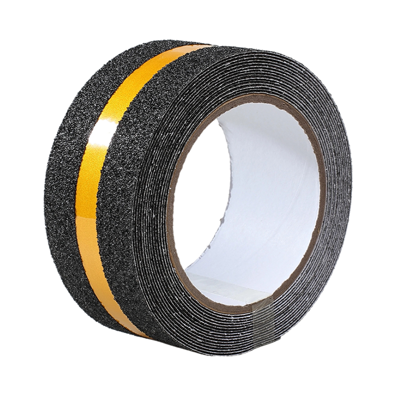 How can reflective strips help guide people to evacuate quickly and safely in an emergency?